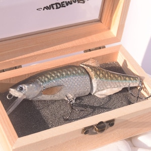 Bleak Swimbait for Pike & Zander – Handmade Jointed Lure, Gift Box, 4&quot; (10 cm), Free Worldwide Shipping