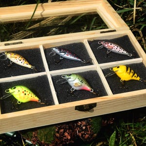 Handmade Crankbait & Trout Lure Gift Set – Limited Edition in Wooden Box – Valdemar-baits