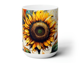 Sun flower Florals Coffee Mug, Sunflower Gifts, Sunflower Cup,  Sunflower Gifts For Her, Sunflower Gifts Women