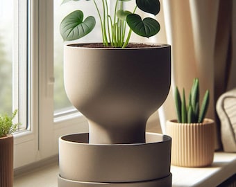 Self Watering Planter Grail Planter Self Watering Pot Indoor Plant Pot Modern Planter Minimalist Planter automatic Watering Stylish planter