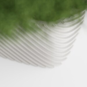 Plant Pot Fine Rib Rounded Rectangle Low - Etsy