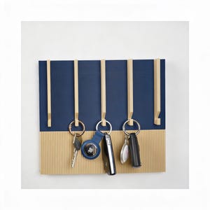 Modern Minimalist Key Holder – No-Drill Wall Mount