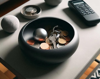 Modern Key & Coin Catcher Bowl | Minimalist Home Decor | Functional Storage