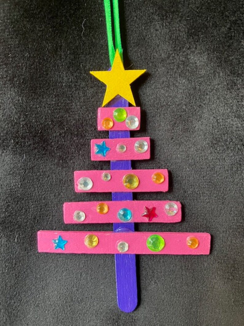 Christmas Ornament Rhinestone Christmas Tree Ornament Etsy UK