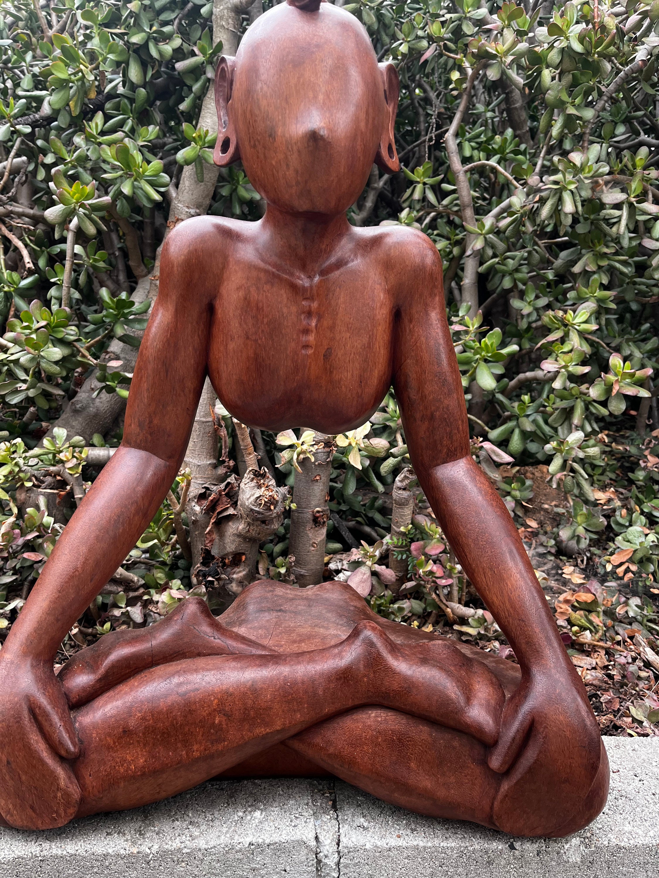 Buy Mahogany Wood Statue Online In India -  India