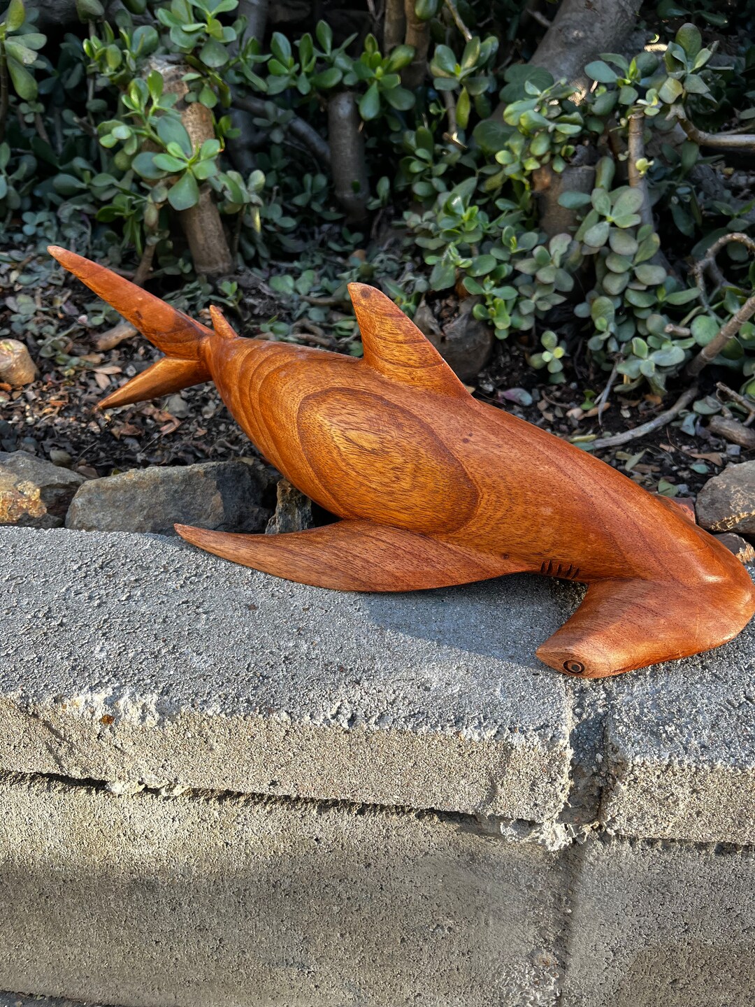 Hand Carved Wooden Hammerhead Shark Sculpture From Bali-19x7 Inches - Etsy