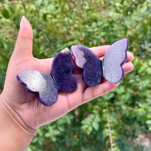 3D Lepidolite Butterfly Carving, Choose Your Own, High Quality Lepidolite Crystal, 3D Crystal Butterfly, Natural Crystal, Crystal Gift