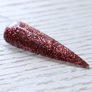Warm Embrace - dip powder glitter, rose pink and mauve for fall nails and autumn nail art