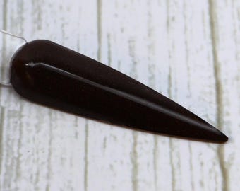 Filterfritt dipppulver – Deep Espresso Brown Shimmer nagelfärg, långvarig och flagnavvisande