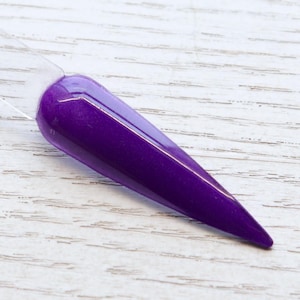 Spellbound - solid purple dip powder, Halloween shimmer nail dip for fall