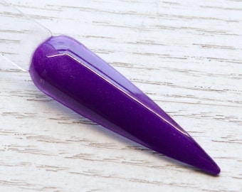 Spellbound - Polvo de inmersión morado sólido, polvo de inmersión para uñas con brillo de Halloween para otoño