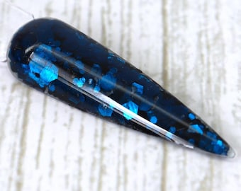 Storm Cellar - darn navy blue glitter nail dip powder, 4th of July dip powder, acrylic powder for nails