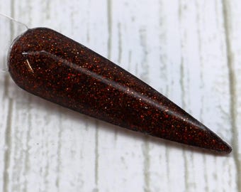 Choco-Latte Dip Powder – Djup chokladbrun nagelfärg med fin glitter, långvarig och flagnavvisande