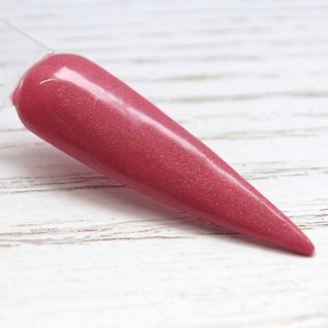 Blossom Blush - pink blush shimmer dip powder for nails, colored acrylic powder