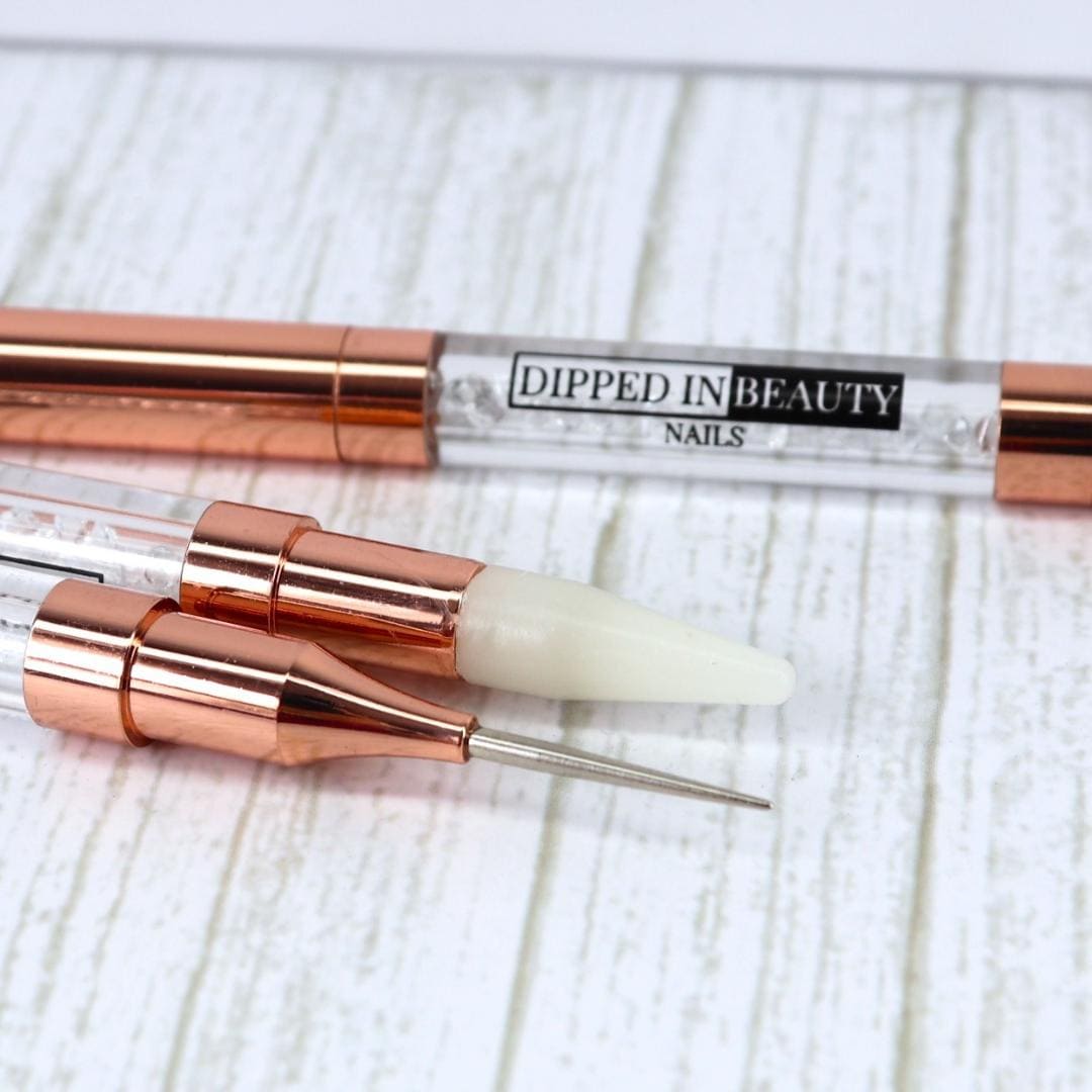 Precision nail tool for cuticle clean up, wax tip cuticle tool for dip nails