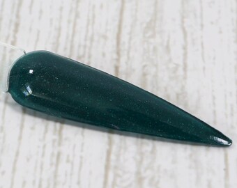 Heist Night - Smaragd Teal Shimmer Nagellack-Pulver | Urlaub Green Dip Pulver