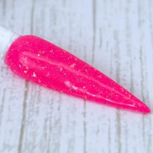 Malibu Mood - neonpinkes Glitzer-Dip-Puder, sommerliches Nagel-Dip für DIY-Nägel