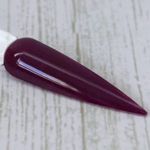 Deep Desire - Dark plum purple dip powder for nails, shimmer acrylic nail powder