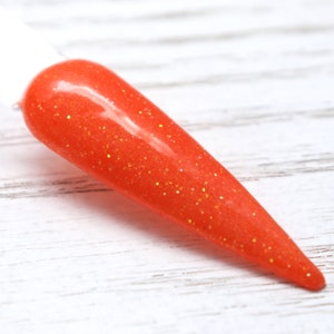 Pumpkin - oranges Glitzer-Tauchpulver für Halloween-Nägel, Herbstnagel-Tauchpulver