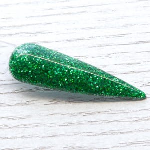 Nice - green glitter dip powder for Christmas nails, sparkly nail dipping powder