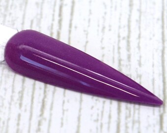Eerie-sistable Purple Dip Powder | Halloween Nail Powder | Solid Shimmer Dip for Fall Nails
