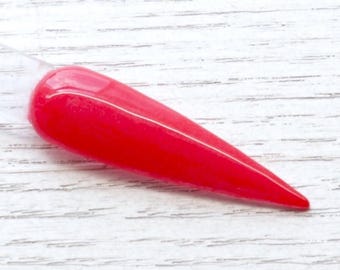 Merry & Bright - polvo de inmersión rojo sólido para uñas navideñas, polvo de inmersión navideño