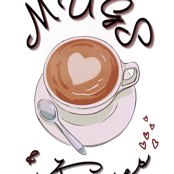 Love's Embrace: Mugs and Kisses  Digital Art Collection | Mugs and Kisses