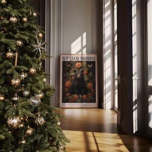 William Morris Poster - Geïnspireerde Beer Kunstdruk - Vintage Poster - Botanische Druk - Museum Poster - Beer Portret - Wandkunst