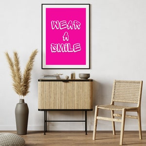 Poster for digital download-saying-motivation-mindset-happiness-mindfulness-smile-smile-laugh-happy-happy-fashion print- DIN A4 and DIN A3