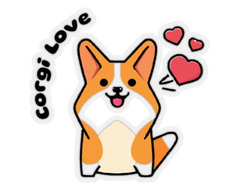 Corgi Love Sticker