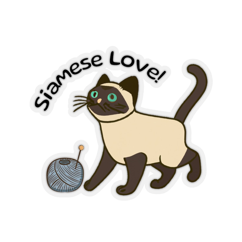 Siamese Sticker Siamese Cat