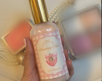 Lágrimas de Fresa, perfume inspirado en Melanie Martinez Cry Baby, perfume suave para cuerpo y cabello, a base de agua, seguro para el cabello, empaque de lujo.