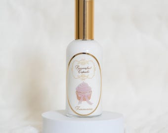 Perfume cremoso de cupcake de maracuyá para el cuerpo y el cabello. Alta calidad y larga duración. Seguro para el cabello. Envase de vidrio de lujo.