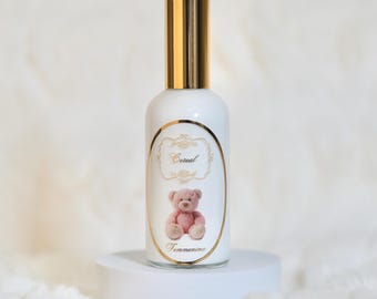 Perfume cremoso de cereales para el cuerpo y el cabello, de alta calidad y larga duración, seguro para el cabello, en un lujoso envase de vidrio.