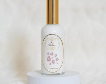 Perfume corporal Pink Bubblegum Milky, de alta calidad y larga duración, seguro para el cabello, en un lujoso envase de vidrio.