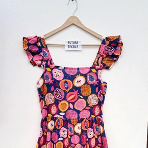 Hand Block Printed Cotton Dress: Indian Tunic Gown
