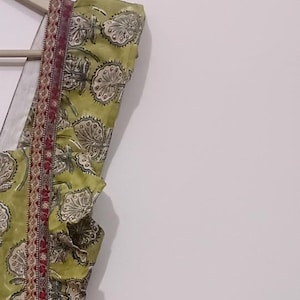 Hand Block Printed Cotton Dress: Sleeveless Summer Gown