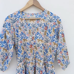 Mix color block printed cotton maxi dress, summer wear long maxi dress, Plus Size long sleeve Dress for Women, Tiered Dress with Pockets