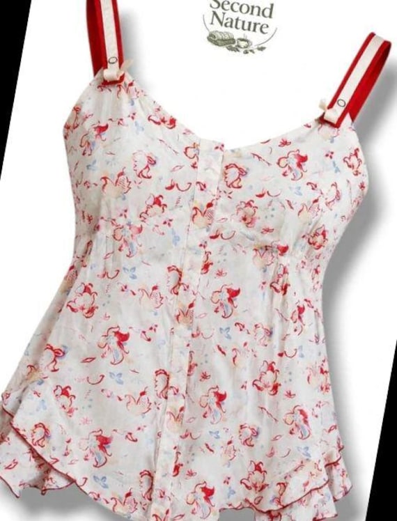 Marithé + François Girbaud, Marithé + François Girbaud Cami Top UK 16 Vintage Cotton Y2K Holy Grail