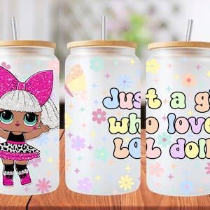 16oz dolls libbey glass can wrap, 1 png file. bright colourful. Digital down load no physical item will be sent