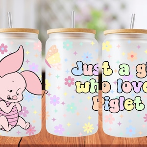 16oz Winnie the Pooh libbey glass can wrap, 1 png file. bright colourful. Digital down load no physical item will be sent