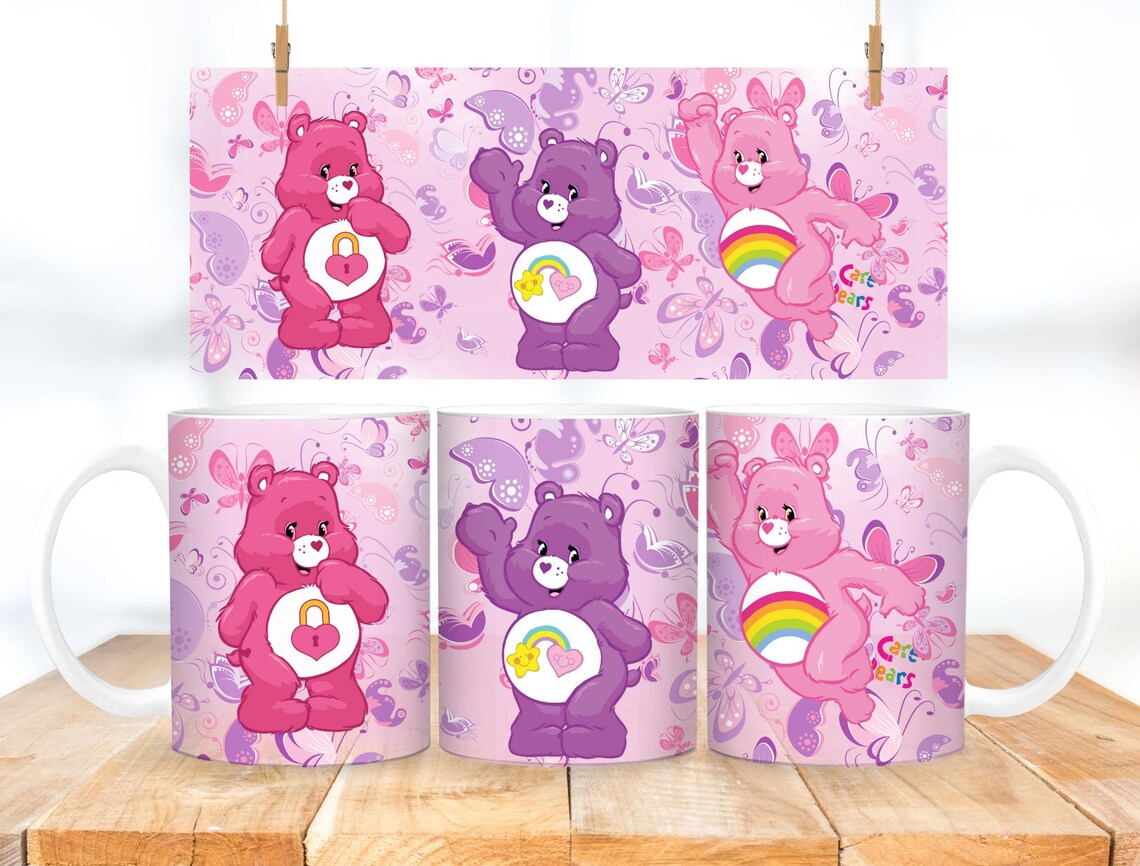 Carebears Mug Wrap, Png Digital Download, No Physical Items Will Be ...