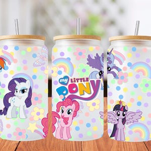 16oz little pony libbey glass can wrap, 1 png file. bright colourful. Digital down load no physical item will be sent