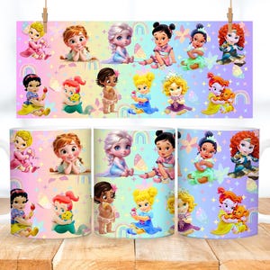 Princess mug wrap, png digital download, no physical items will be sent. 11oz mug wrap