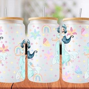 16 Unzen Jasmin Princess Libbey Glasdosenverpackung, 1 png-Datei. leuchtend bunt. Digitaler Download, es wird kein physischer Artikel gesendet