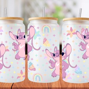 16oz stitch libbey glass can wrap, 1 png file. bright colourful. Digital down load no physical item will be sent