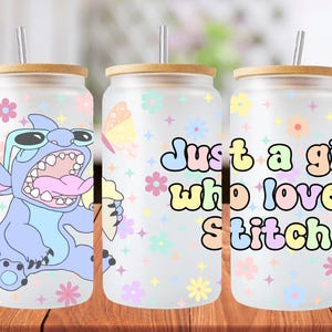 16oz stitch libbey glass can wrap, 1 png file. bright colourful. Digital down load no physical item will be sent