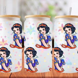 16oz snow white libbey glass can wrap, 1 png file. bright colourful. Digital down load no physical item will be sent