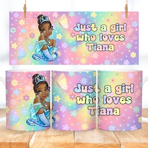 Princess tiana mug wrap, png digital download, no physical items will be sent. 11oz mug wrap