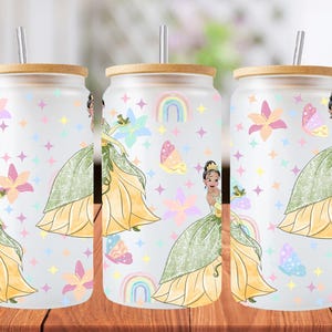 16 Unzen Tiana Libbey Glasdosenverpackung, 1 png-Datei. leuchtend bunt. Digitaler Download, es wird kein physischer Artikel gesendet
